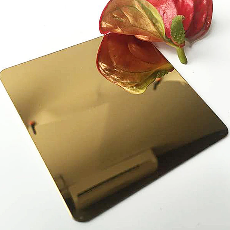 Factory Price 201 304 316 316L 316Ti 310 321 410 430 Decorative Color Sheet Gold Mirror Stainless Steel Sheet