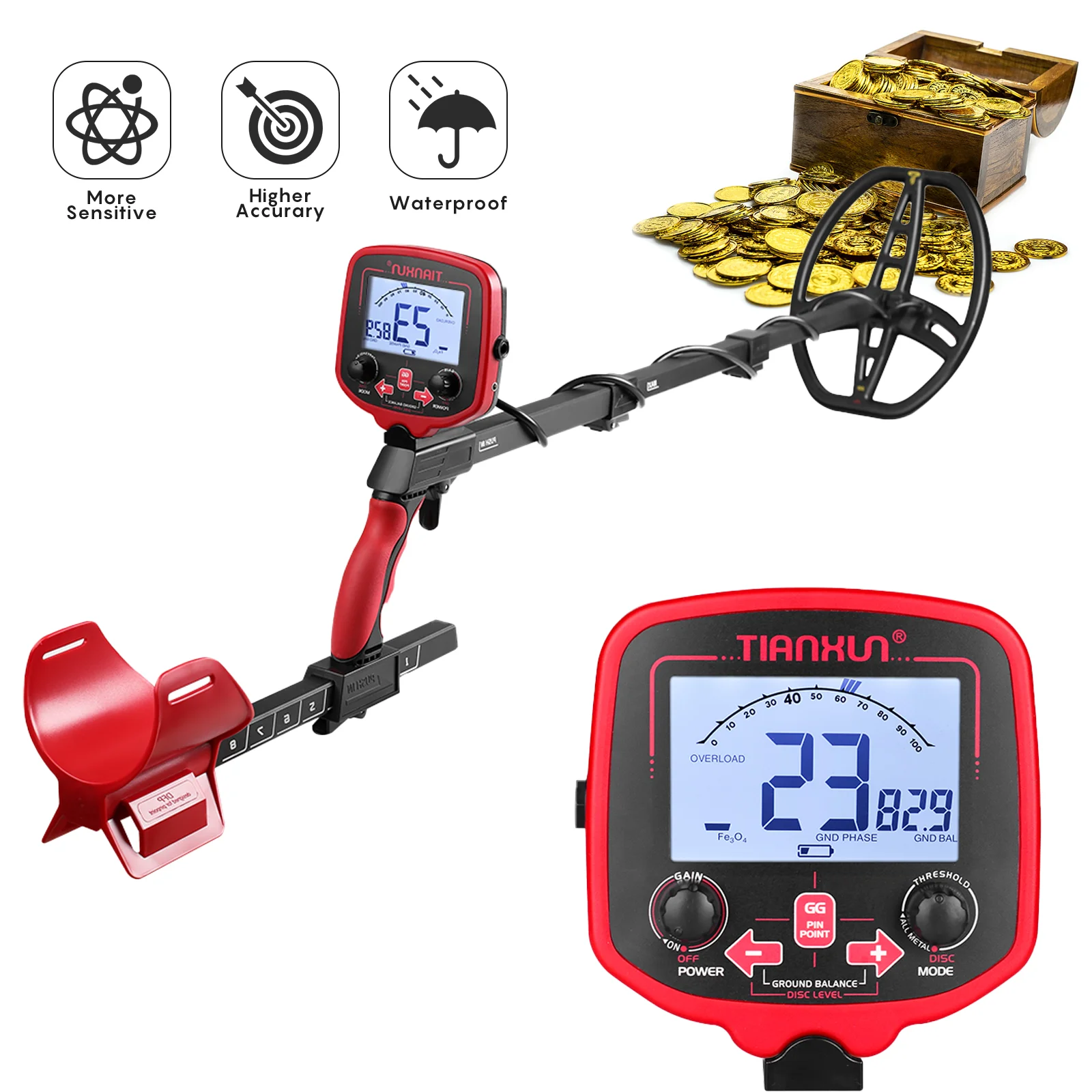 Tianxun New Gold Metal Detector TX-850 Professional Upgraded Underground Gold Detector