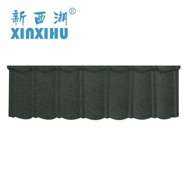 
XinXiHu 2021 Cheap building materials villa roof tiles stone coated metal roof tiles accessories 