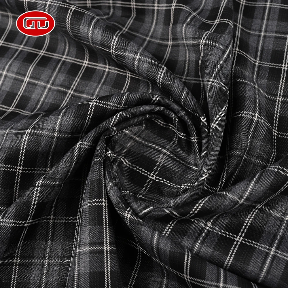 New popular fancy professional checks TR men  check suit fabric material for formal wear