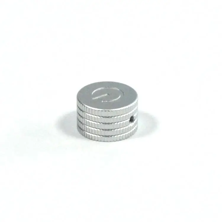 Custom Manufacture CNC turning metal aluminum electric guitar knurled barrel dome knob