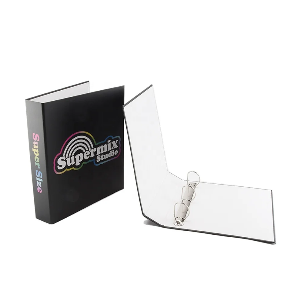 Custom Logo Printed wholesale 3 ring binders Loose Leaf A4 File Folder Document Binder Organizer for School Office