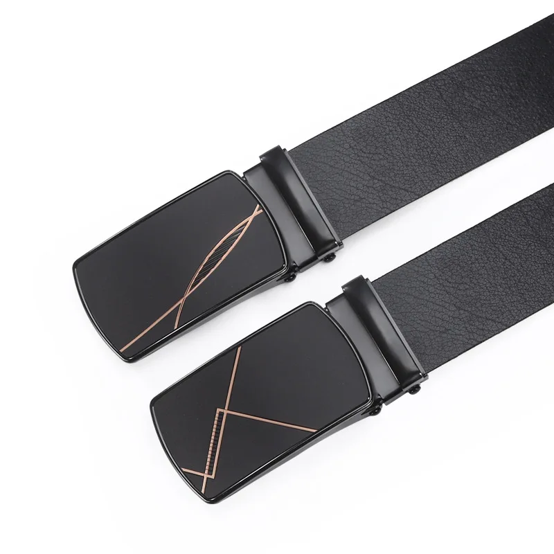 Adjustable Men Belt  Wholesale High Quality Stron Smooth Buckle TPU Waistband Simple All-Match Trouser Belts