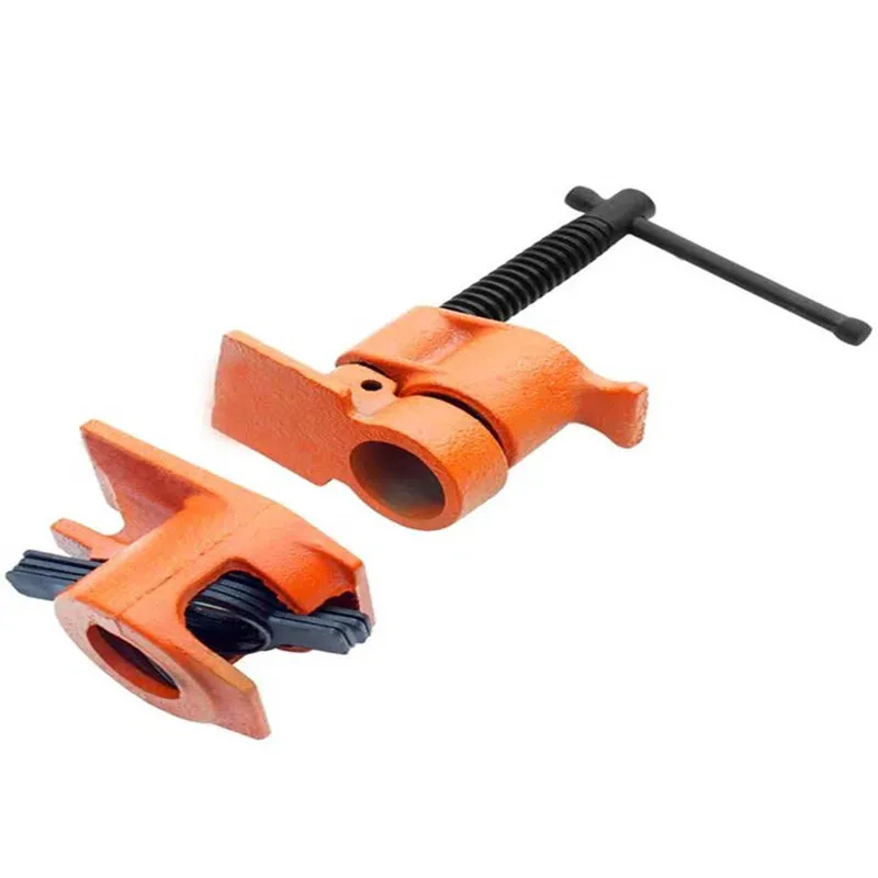 1/2 3/4 Inch Fixture Heavy Duty Woodworking Jig Easy Operation Fasten Block Wood Gluing Kit Carpenter Tool Pipe Clamp