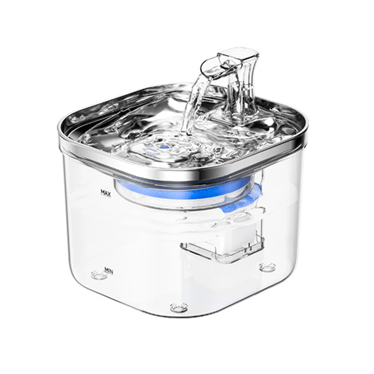 New model Stainless Steel Pet Dog Bowls Pet Fountain Cat Water Dispenser