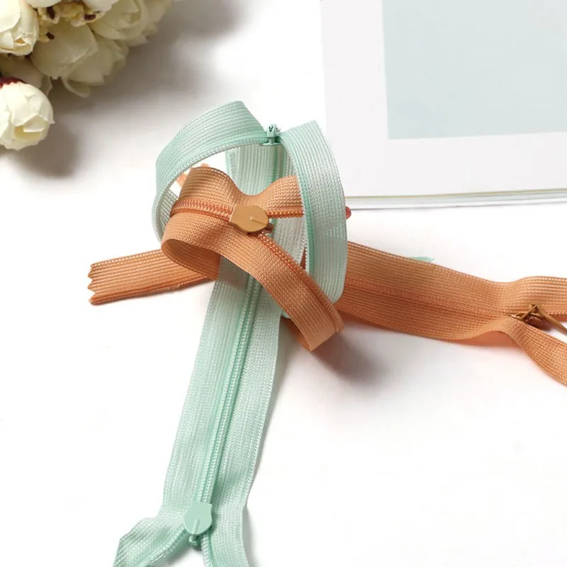 Custom No 3/5 hidden nylon zipper 2 way invisible zipper  Invisible Zipper