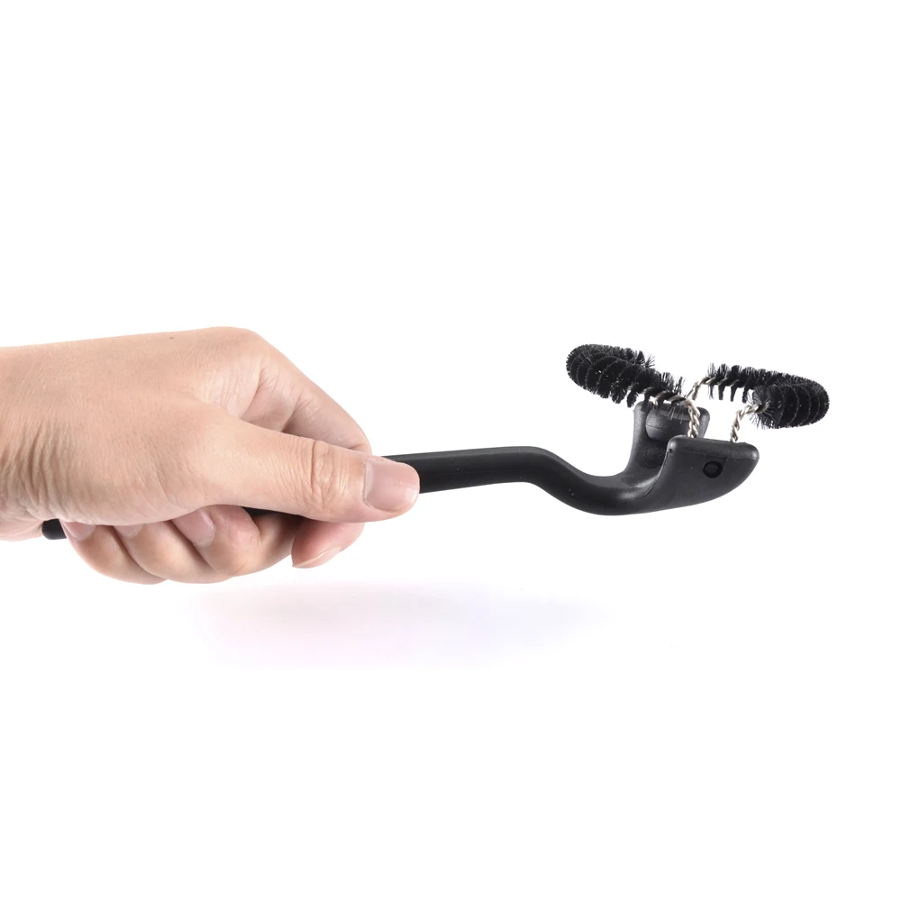 Long Handle Espresso Machine Cleaning Brush with Nylon Bristles for 360 Degree Cleaning Espresso Group and Portafilter