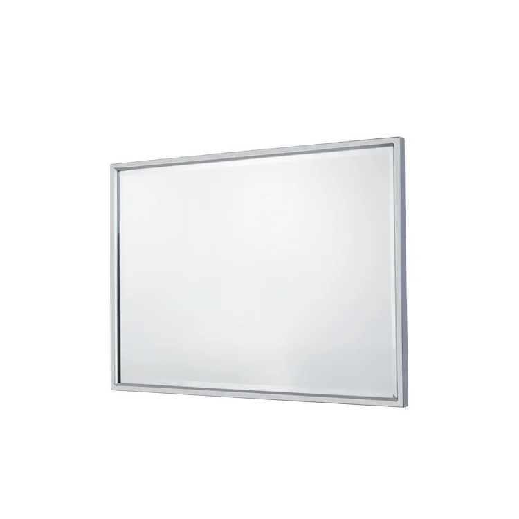 Stainless Steel Full Welding Frame Vanity Mirror Beveled Edge Mirror Rectangle