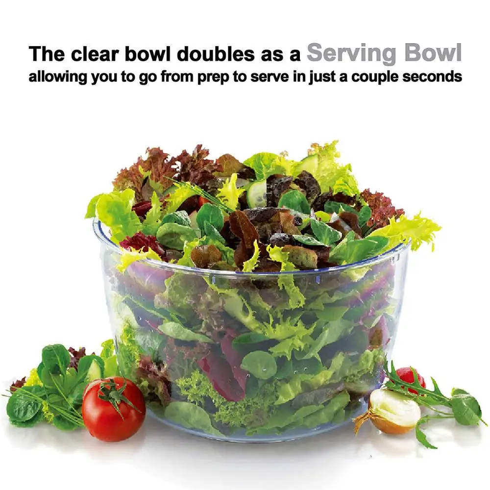 Amazon hot sale professional multifunctional large plastic foldable collapsible industrial commercial salad spinner