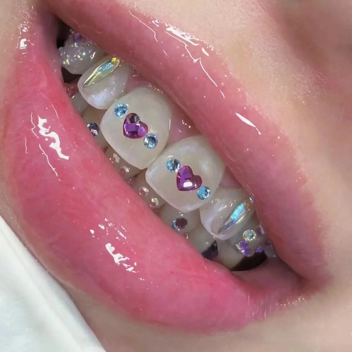 newest product hip-pop decoration retro tooth gemstone high quality zircon hot girl fashion trendy cool jewelry