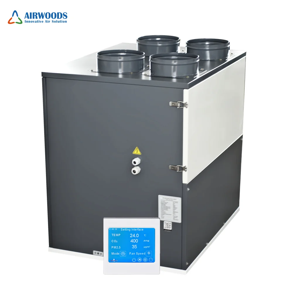 Fresh type heat recovery ventilation air handling unit