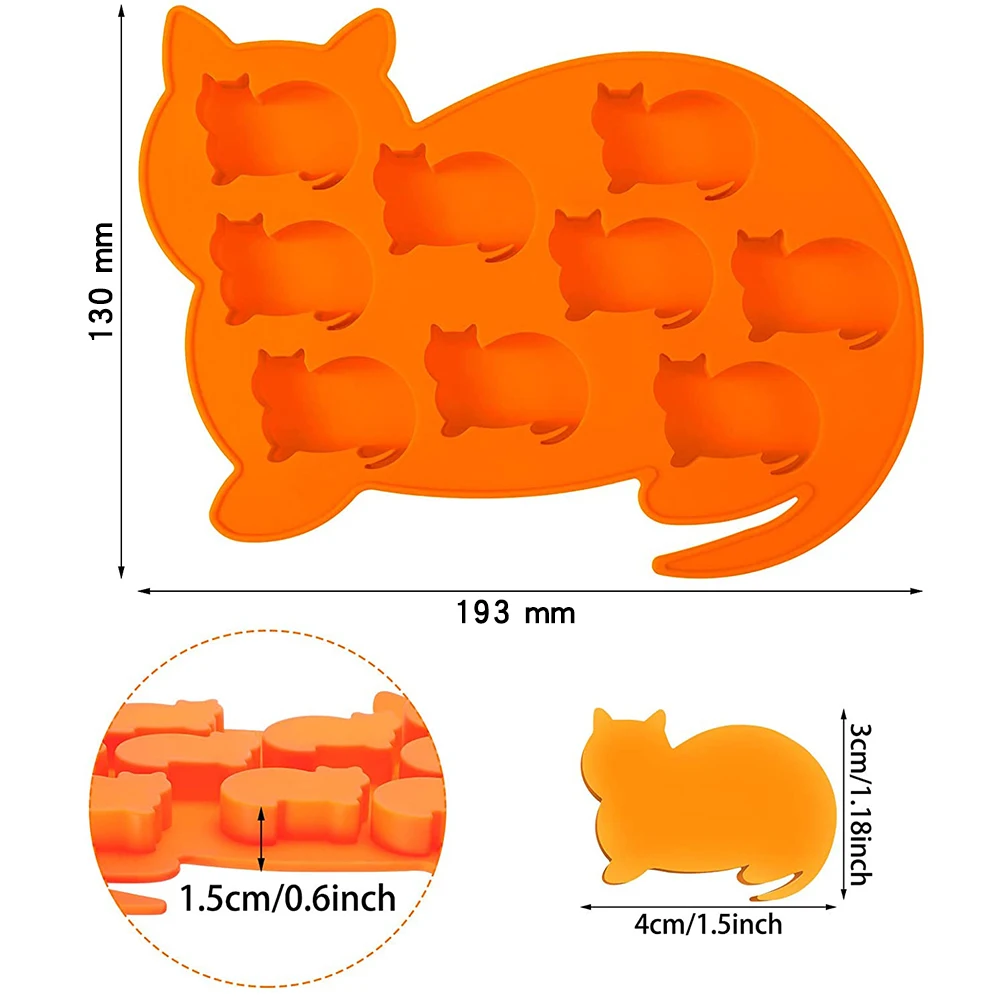 Форма для леденцов в форме кошки силиконовая форма шоколада с высококачественными формочками льда оптовая продажа