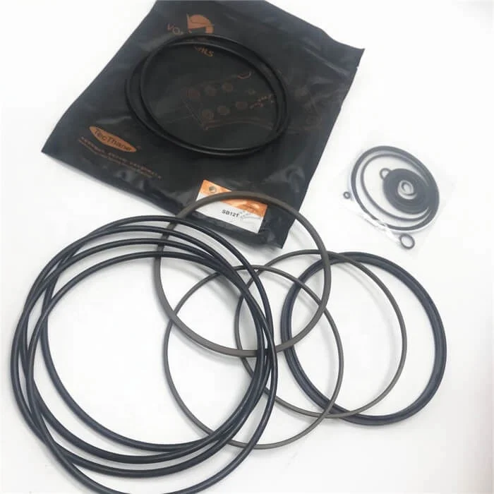 For Tecthane Broken Hammer Rod Seals,Gray Excellent Resilience Breaker Oil Seal Repair Kit for SB121 for Excavator