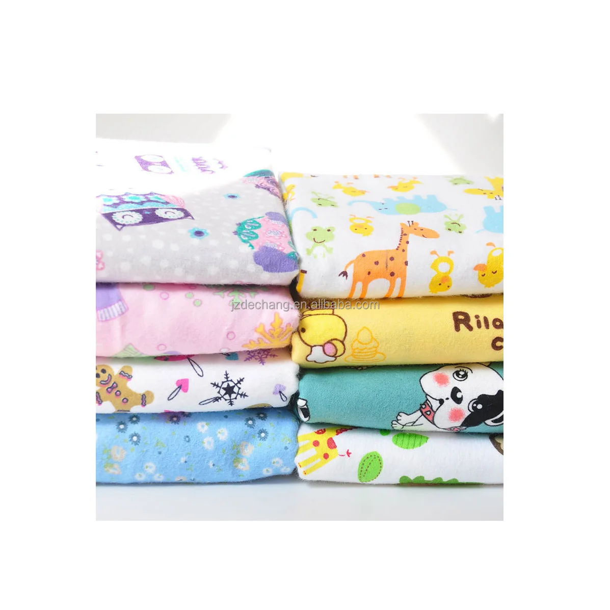 Manufacturer Knitted Home Baby 100% Cotton Flannel Warm Comfortable Rolls Fleece Fabrics For Blankets