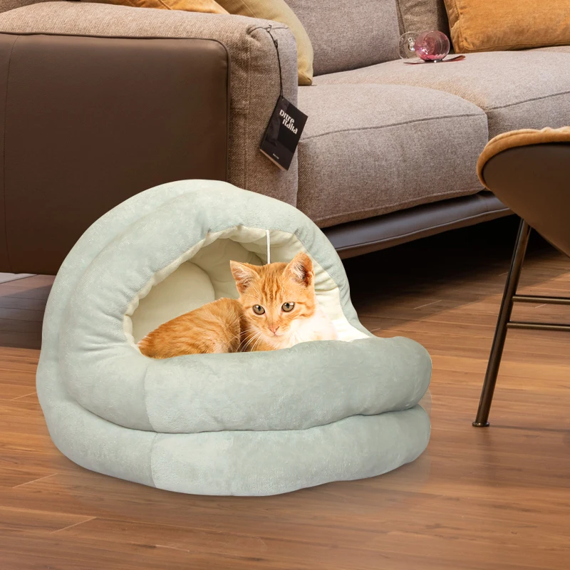 Warm Four Seasons Universal Semi-Enclosed Pet Bed Removable Washable Small Cat Bed Dog Kennel Pet Bed