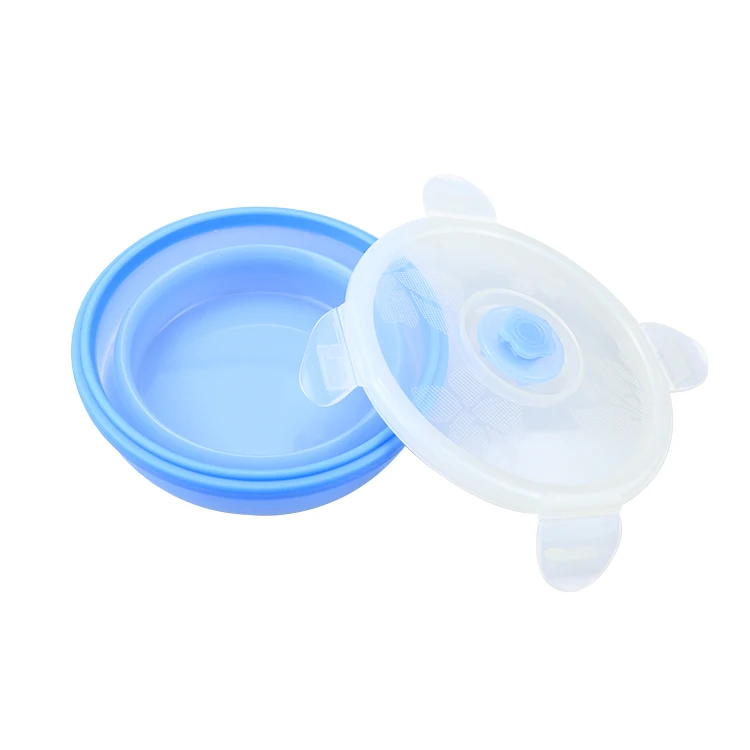Silicone Collapsible Food Storage Containers Folding Silicone Lunch Box Bento Box Portable Food Storage Benton Container