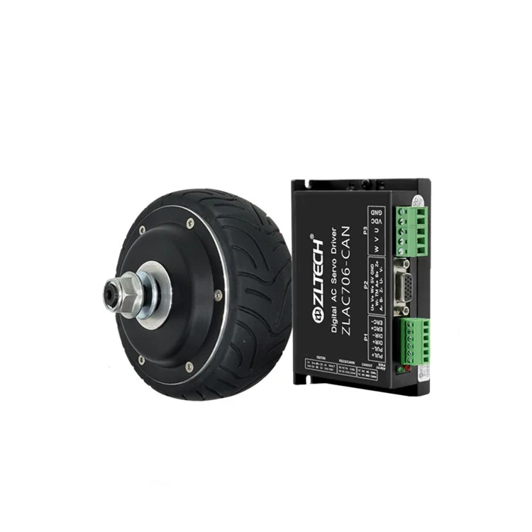 ZLTECH CE IP54 4 inch 24V 2N.m 100W 450RPM BLDC waterproof electric drive brushless wheel servo hub motor for delivery robot
