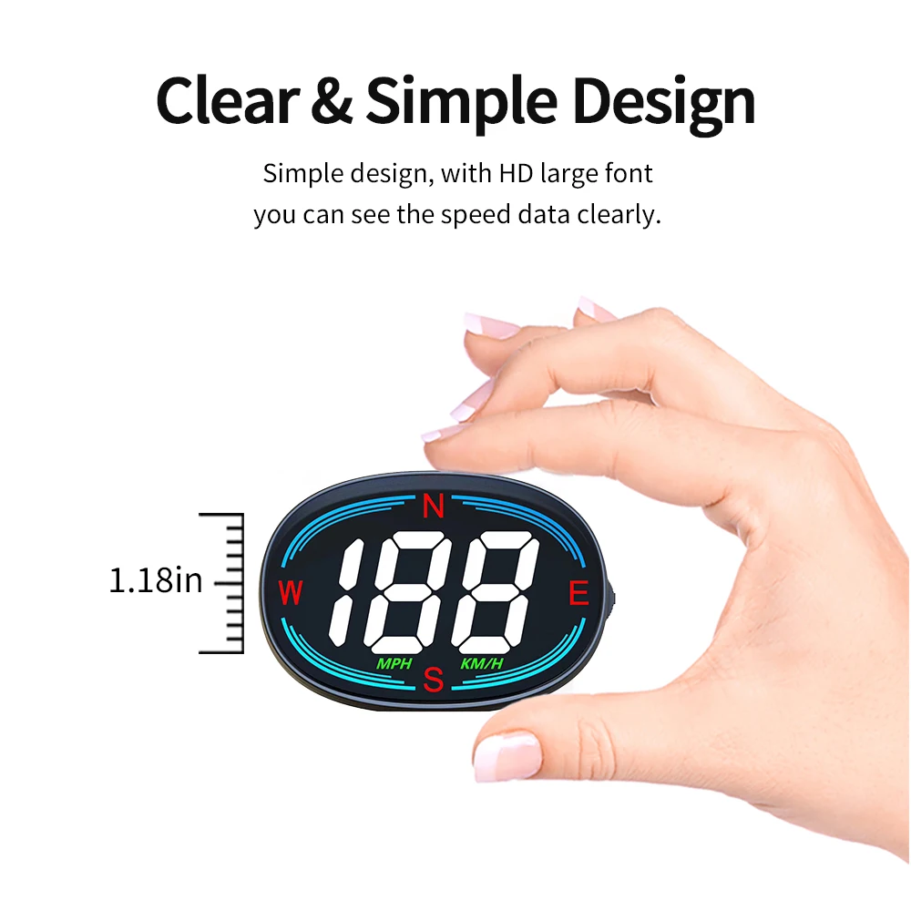 2024 New H2 Cheap HUD Car GPS Head up displays Universal Speedometer for cars trucks bus
