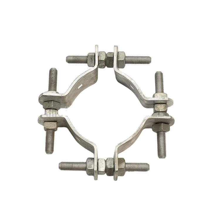 Hot Dip Galvanized Power Fitting Hoops Cross Arm of Electric Pole/Pole Band/Pole Clamp