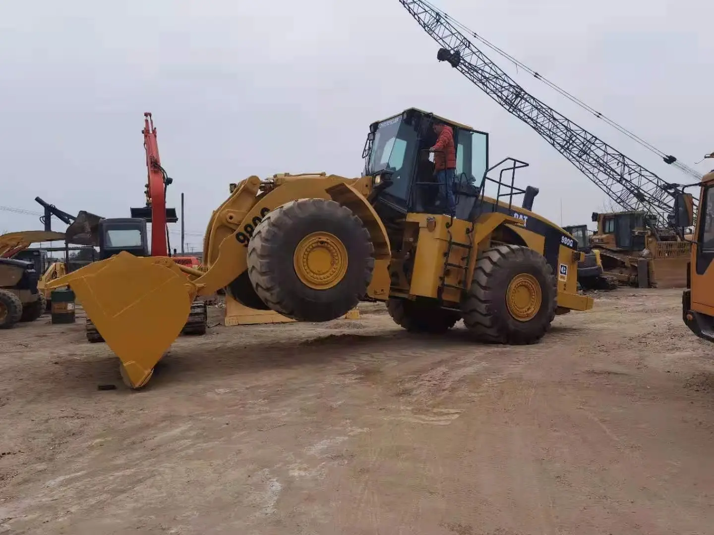 Second hand CAT 980G wheel loader for sale hydraulic wheel loader machine 980 966 in good condition cat 980g used wheel loaders