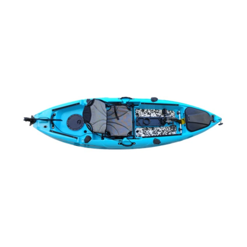 2023 hot sell small size single seat fishing electric motor or metal pedal canoe kayak