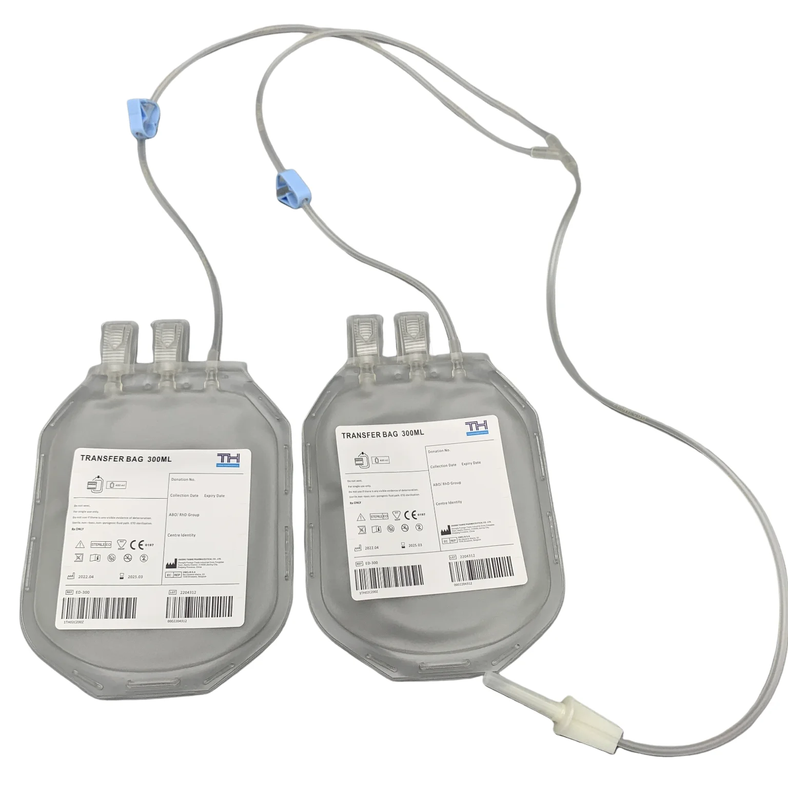 Medical Factory Directly Sale Transfer Blood Bag Single Double 150ml 300ml 600ml