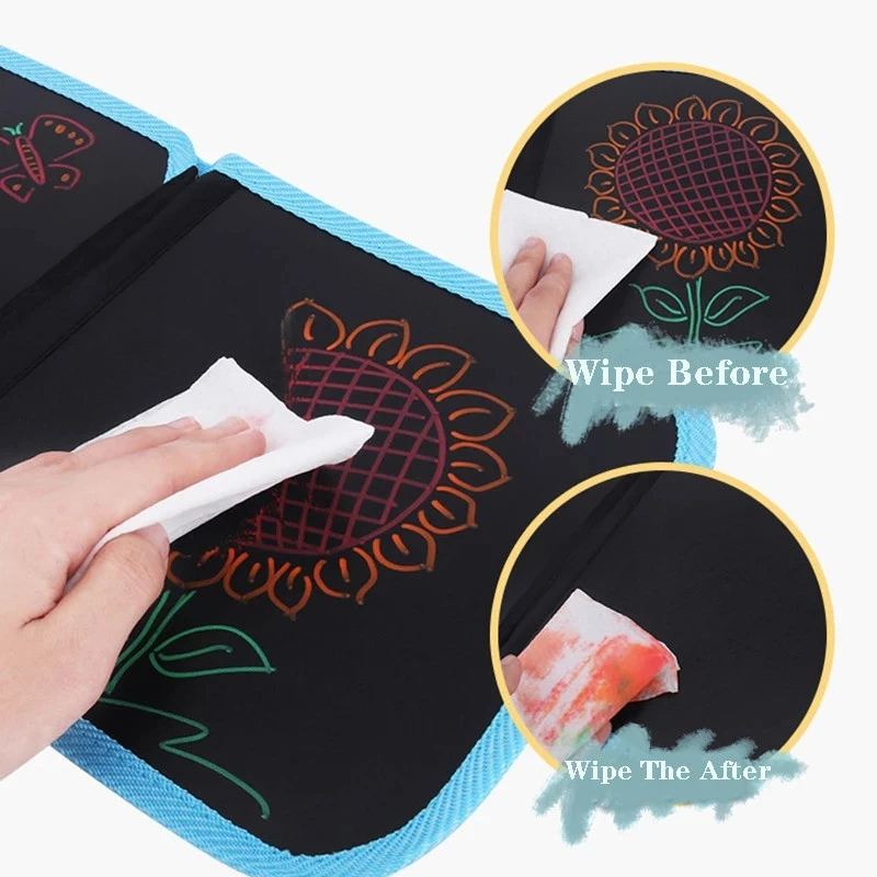 Portable Soft Chalk Drawing Board DIY Drawing Book Coloring Book With Water Chalk Kid Painting Blackboard