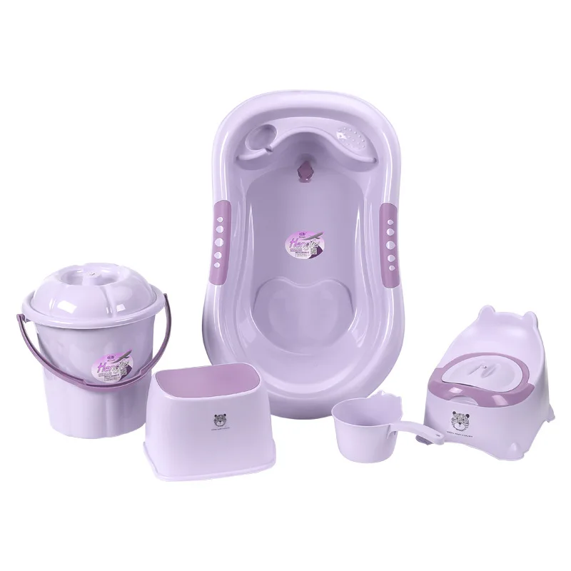 Baby Bath Set Non-Slip Bath Tub Newborn Bathtub Portable  Toddler Bath Seat
