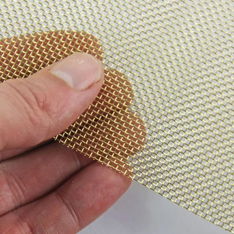 Decorative Filter Perforated Metal Sheet Filter Perforated Metal Sheet Plain Weave Style Brass Mesh Net