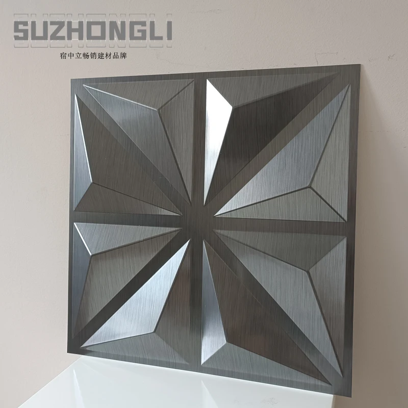 New design Cheap Price High Quality wallpaper home decoration luxury PVC 3D Wall Panel