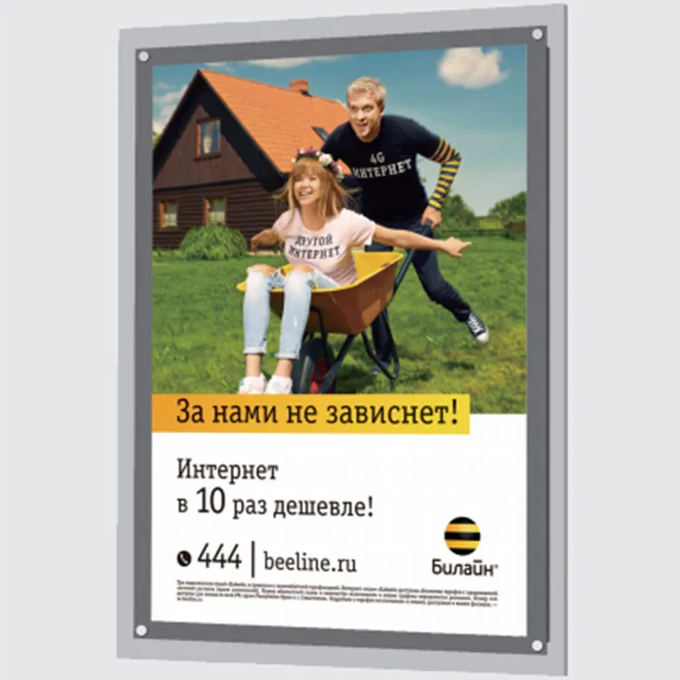 A3 A4 Hanging slim light box real estate agent sign led window display for estate agent