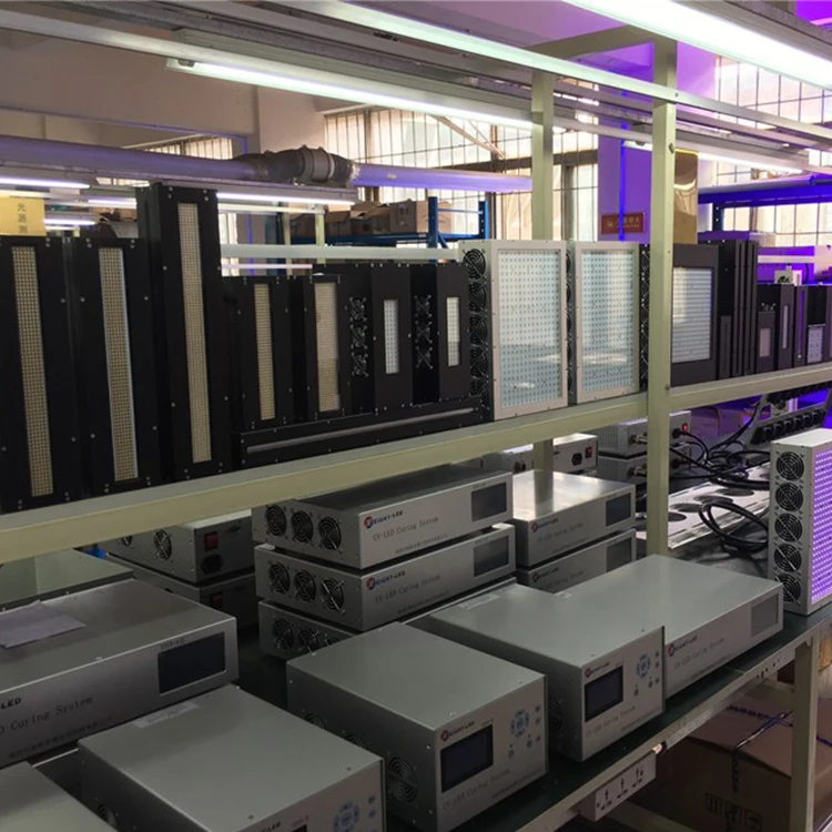 HTLD mini desktop high power UV led glue coating curing machine with conveyor belt.