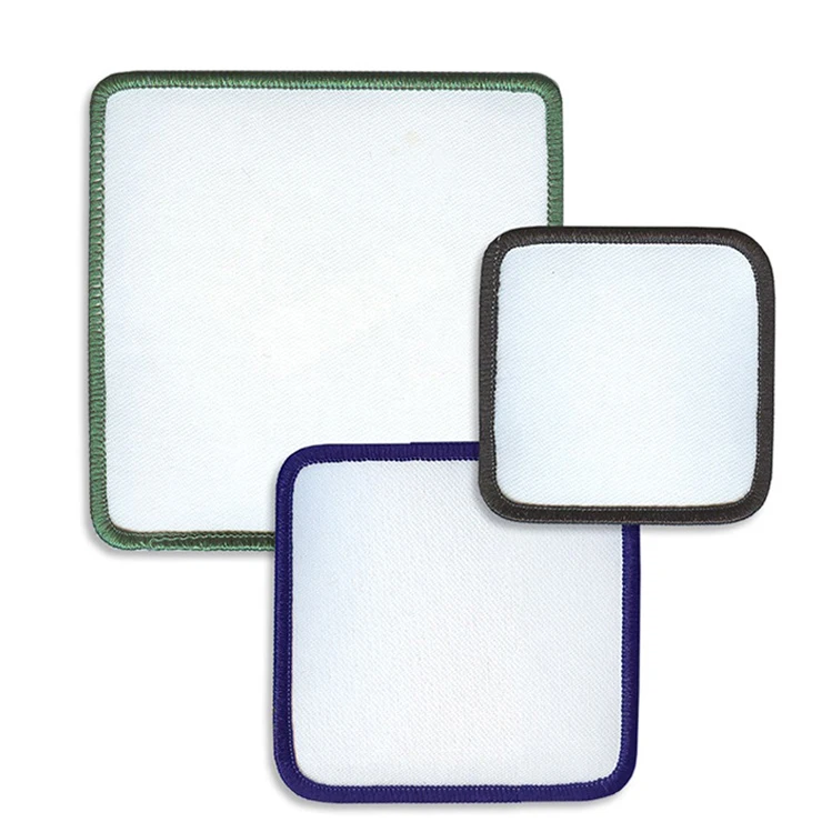 Sublimation Blank Patches Custom Wholesale Blank Sublimation Patches With Hook And Loop /non-woven/iron On Backing