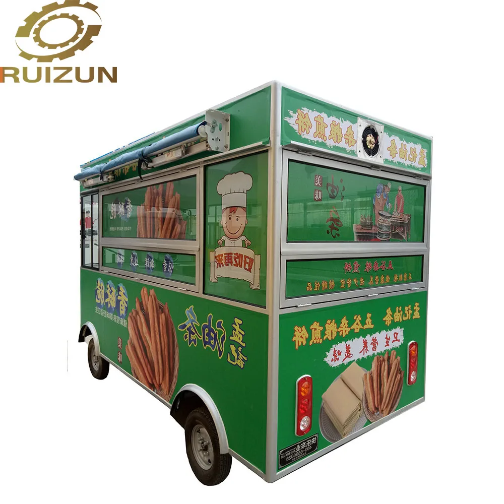Car For Fast Gourmet Popcorn Camping Kitchen Caravan / Mover Cheap Catering Food Cart With  Camp Trailer Forward