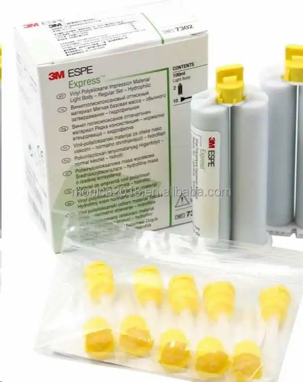 Dental Light Cure 3M ESPE Express Impression Material Light Body Regular Set