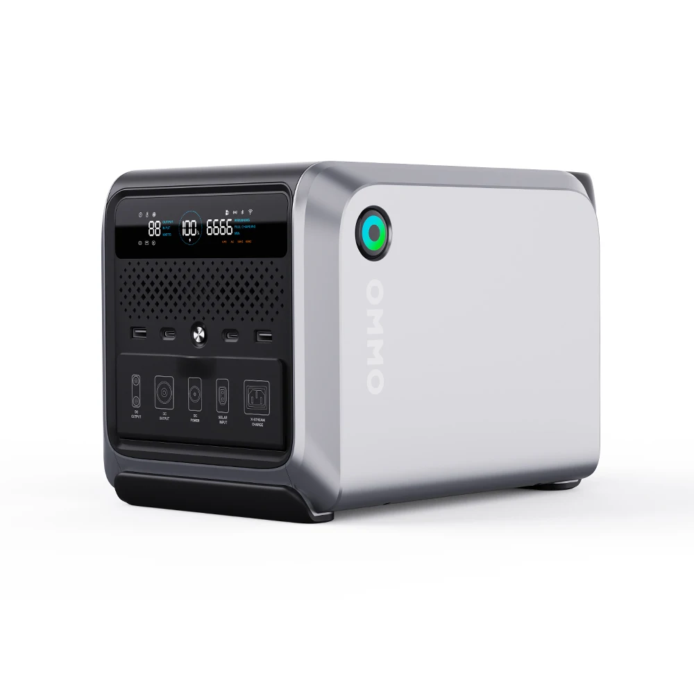 OMMO Portable Power Stations 600W Solar Power Bank Generator with MPPT Controller EU US AU Plugs for Home Car Camping Power
