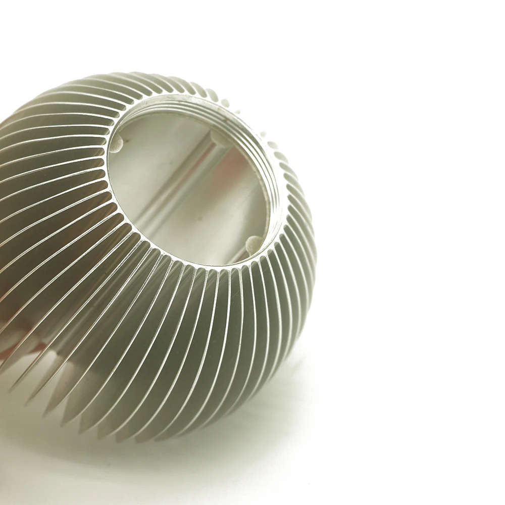 
best selling silver anodize LED aluminium extruded round circular heat sink 
