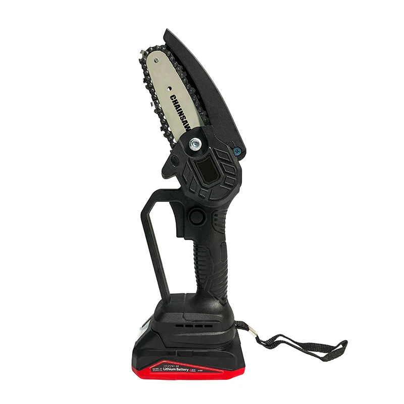 21V 4 Inch Handheld Pruner Battery Rechargeable Portable Mini Electric Chainsaw With Brushless Motor
