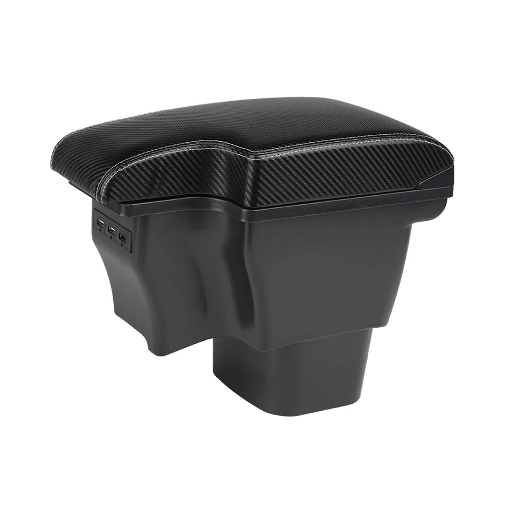 Rotatable Armrest Box Central Store Content Storage Latio Box ashtray Car Styling decoration