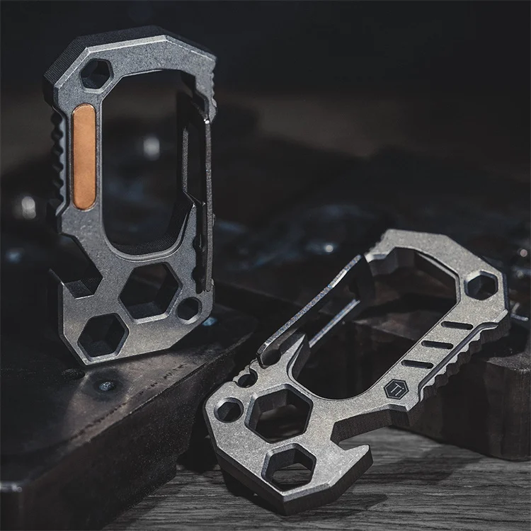 Multifunctional Carabiner Keychain Titanium Alloy Carabiner Key Chain Holder
