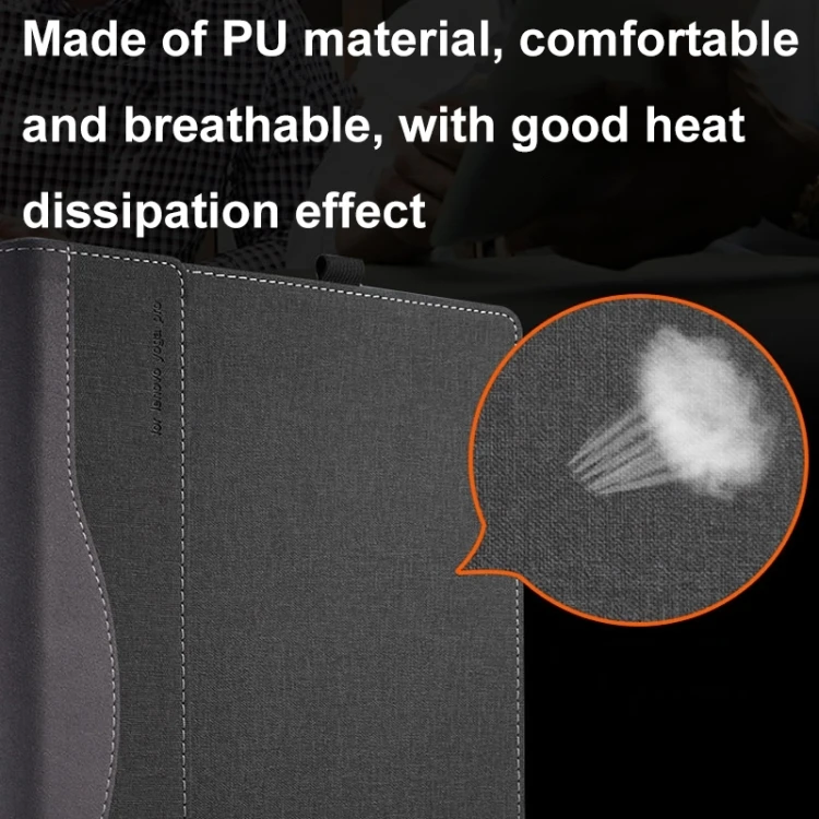 Wholesales For Samsung Galaxy Book Flex 2020 13.3 Inch Leather Laptop Anti-Fall Protective Case With Stand(Wine Red)