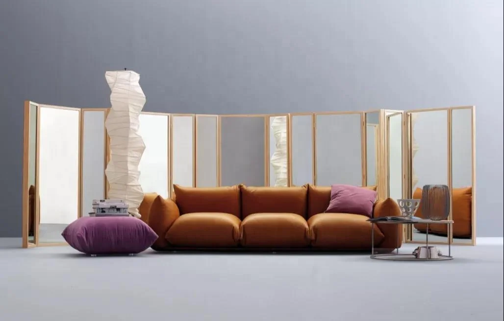 Best-selling Italian minimalist bread living room fabric soft sofa Nordic apartment villa office living room sofa