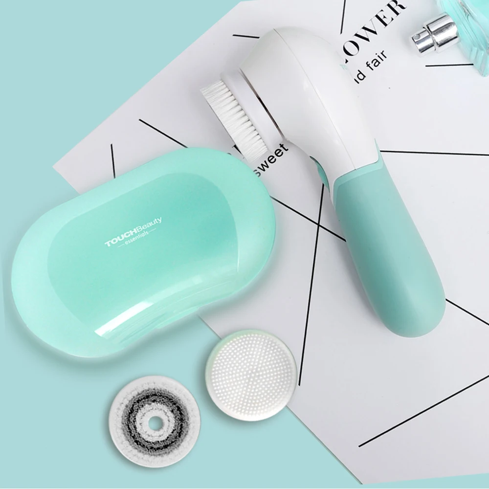TOUCHBeauty 3 в 1 для чистки лица кисти макияжа-хит продаж Антивозрастной уход за кожей очищающее средство метка частного назначения из водонепроницаемого материала с ящик