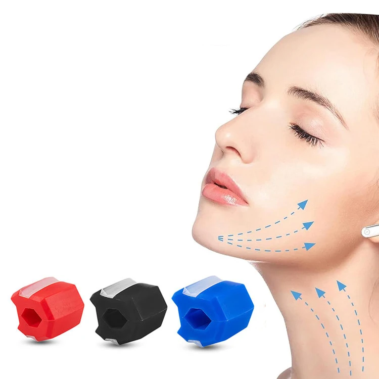 Food Grade Silicone Sports Jaw Line Exerciser Chew Ball Jaw Trainer For Men Women