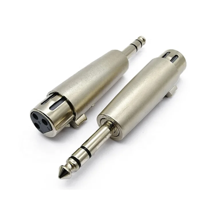 Wholesale price 6.5mm male two-channel stereo to 3Pin XLR female audio adapter