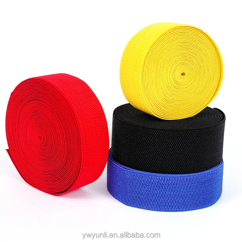Stretch elastic band for shoes customized size customized color woven elastic band heavy stretch