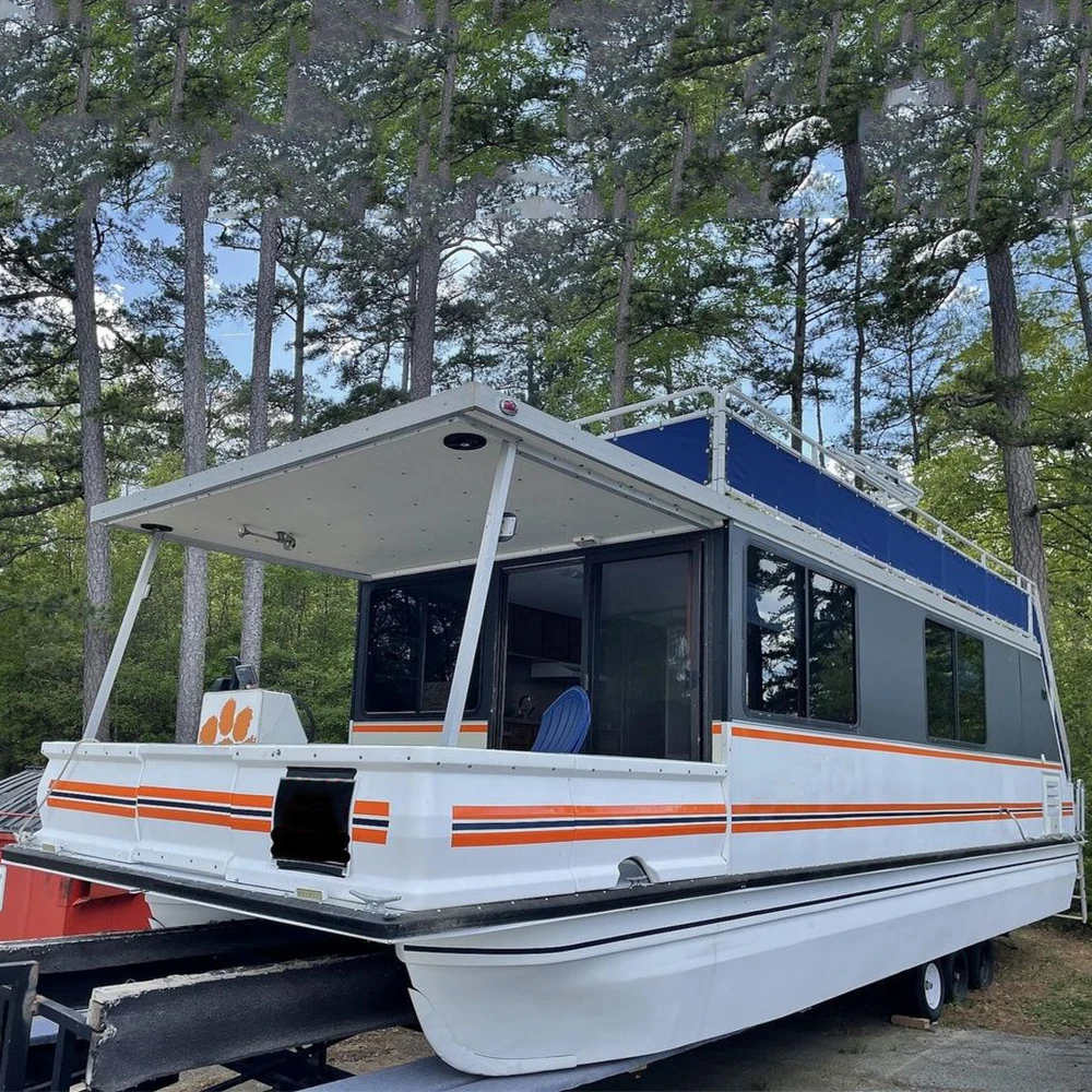 2022 Industry-Leading Kinocean Aluminum Leisure Luxury Pontoon Houseboat Hot Sale