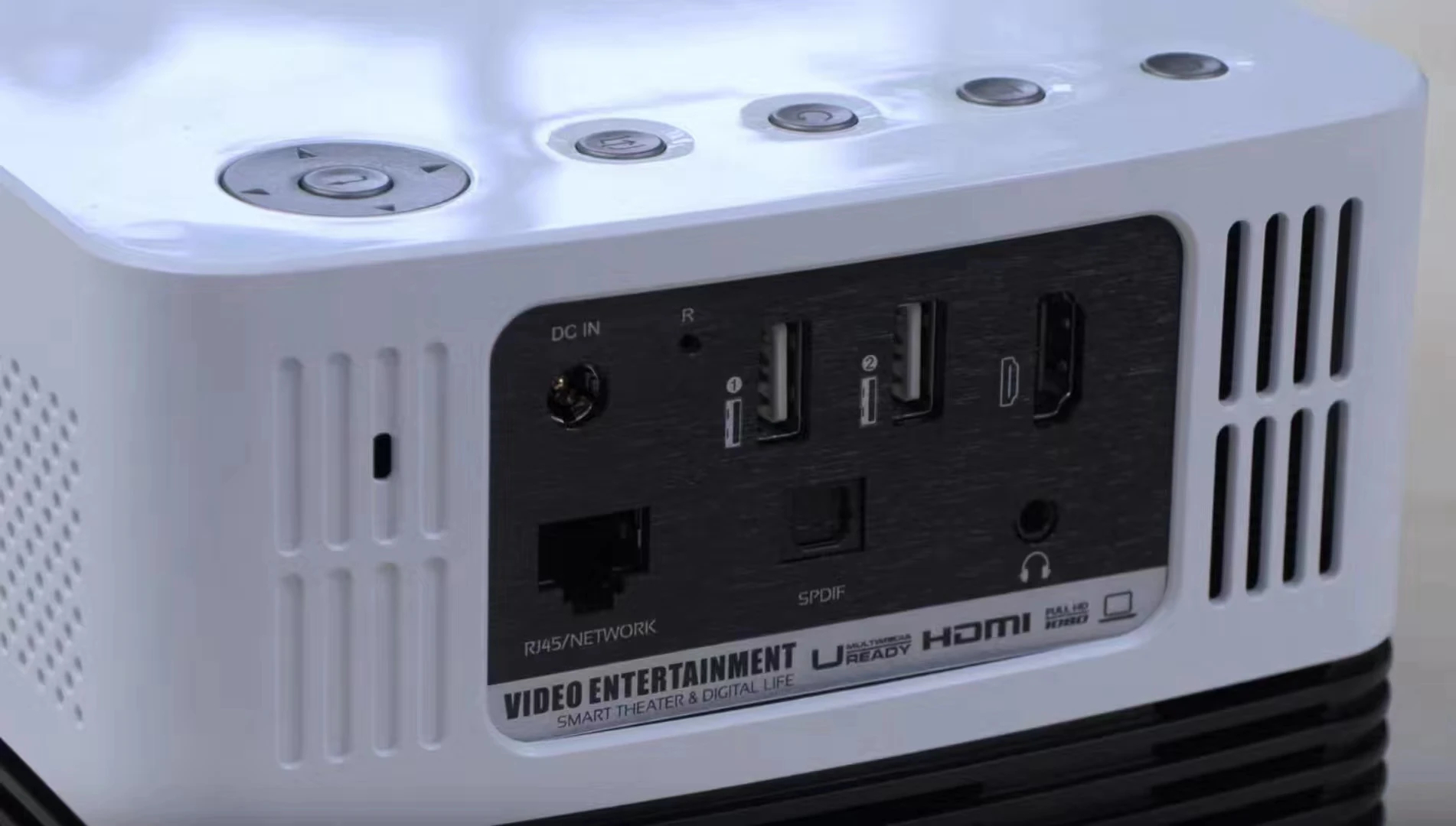 vivibright Portable WiFi Outdoor Projector Support Full HD 1080P Mini Smart for Home Theater Compatible with TV Stick HDMI USB