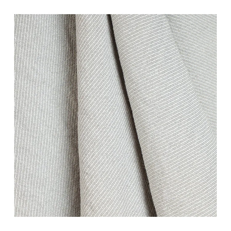 Imitation Slubbed Fabric Polyester Rayon Twill Slub Fabric  For Clothing