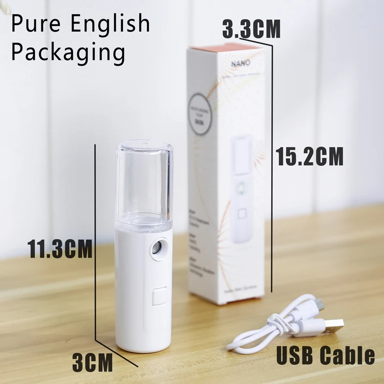 Электрический распылитель тумана для лица портативный Перезаряжаемый небулайзер карманный пластиковый